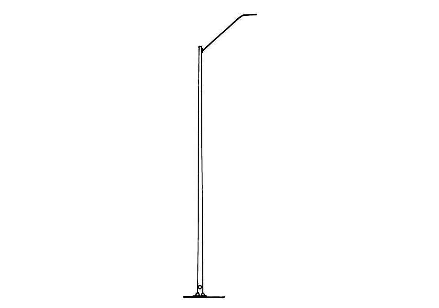 Street Light Poles And Brackets Cur, Utility Pole Light Fixtures