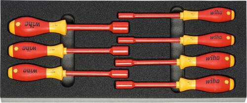 7pc NUT DRIVER TOOL SET 3/16" to 1/2" A/F 6pt Socket Spinner Screwdrivers 