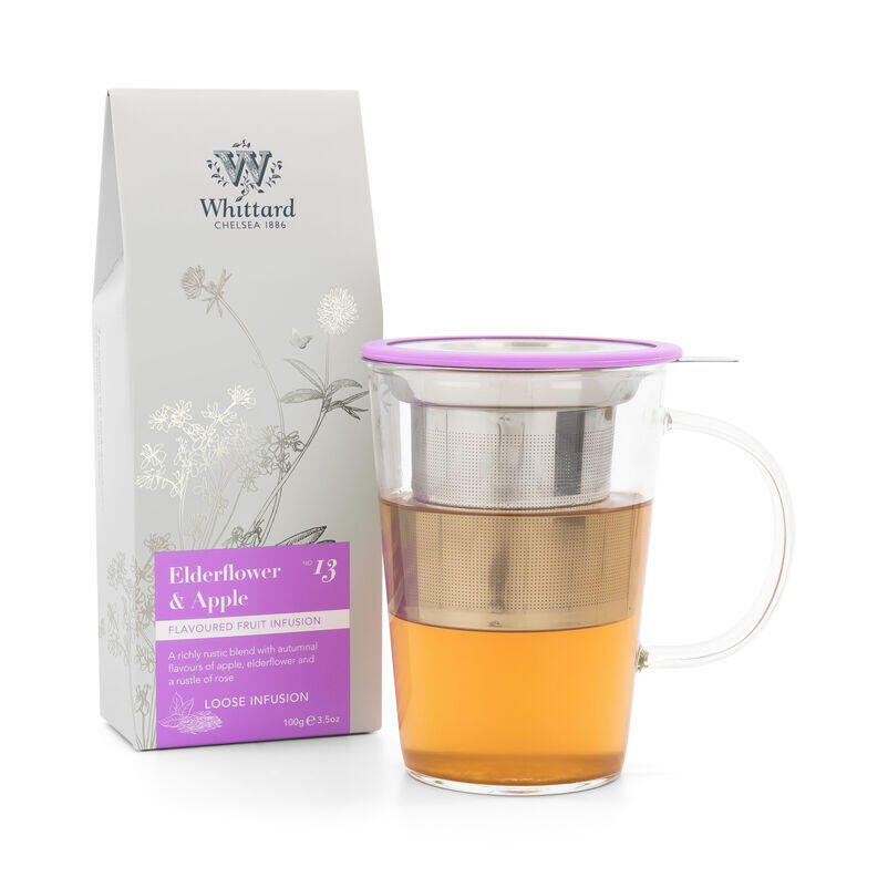 Elderflower & Apple Loose Infusion Pouch with pao mug