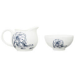 Alice in Wonderland milk jug and sugar bowl, just what you need for your mad hatters tea party