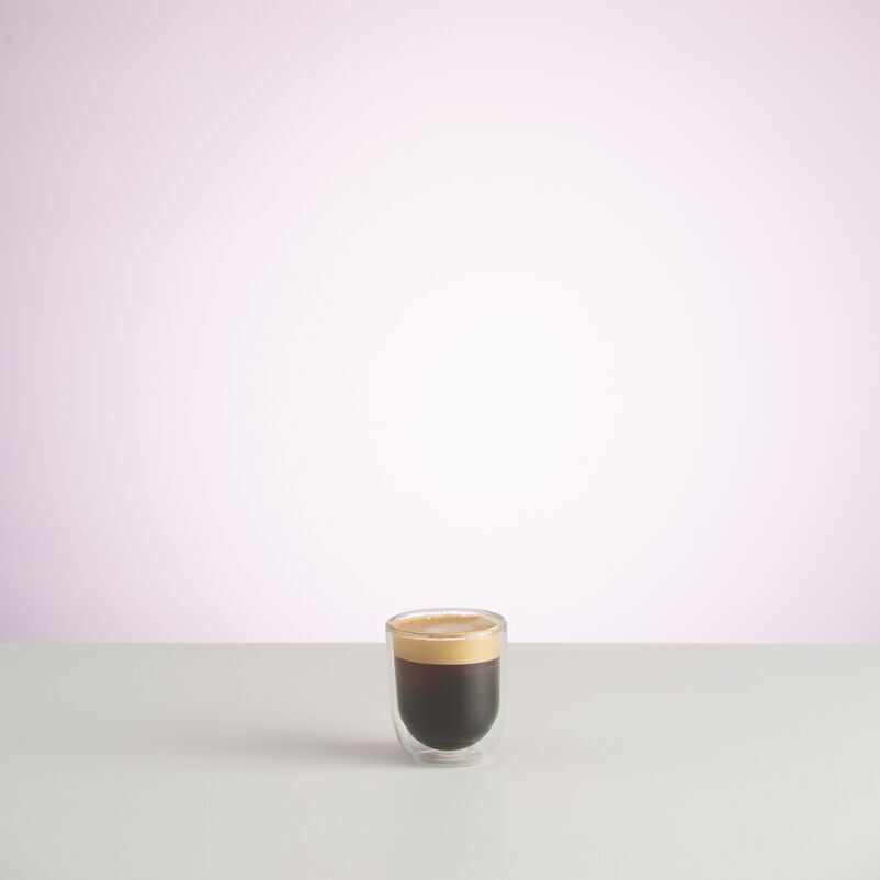 Cafe Concept Double-Walled Espresso Glass with coffee