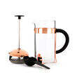 Whittard Copper 3-Cup Cafetière dismantled