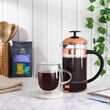 Whittard Copper 8-Cup Cafetière with box lifestyle