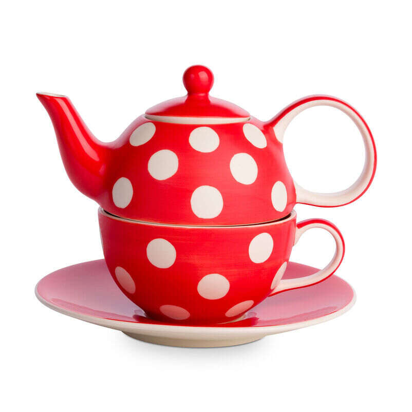 Florence Pillar Box Red Tea-For-One