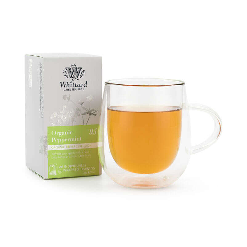 Organic Peppermint Teabags with nova mug