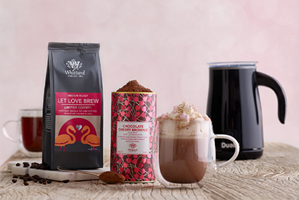 Our Luxury Hot Chocolate alongside fluffy marshmellows