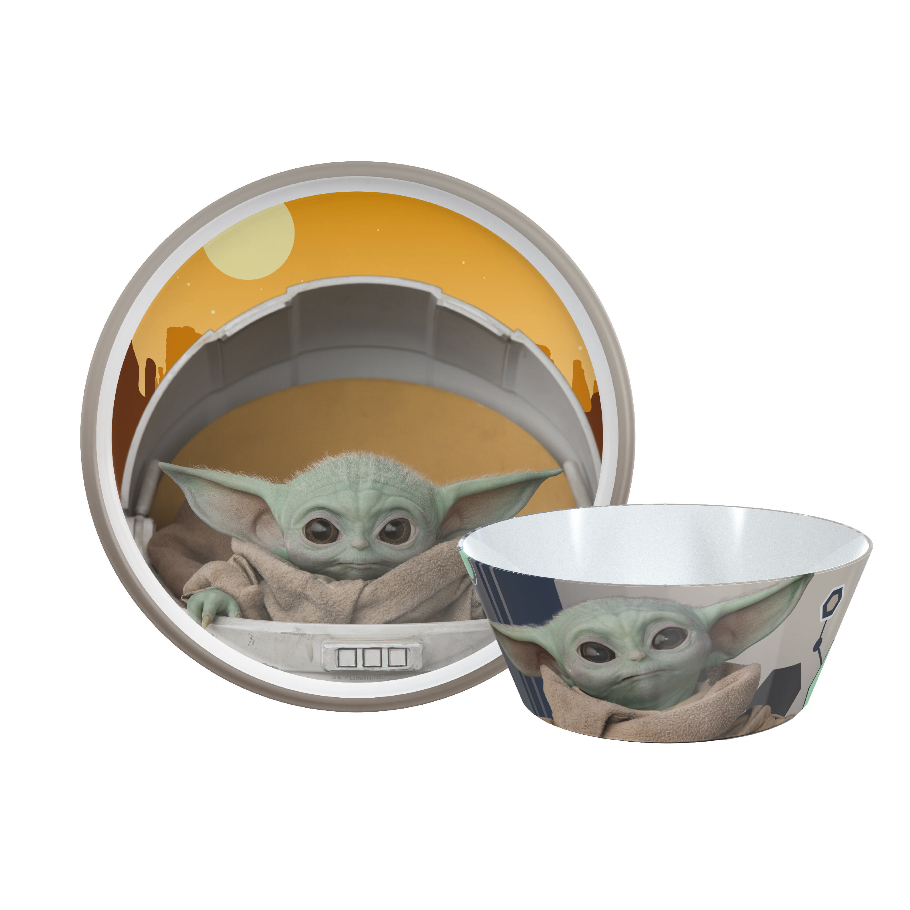 Disney Star Wars The Force Awakens 3 Pc Dinnerware Set Plate Cup Bowl BPA free 