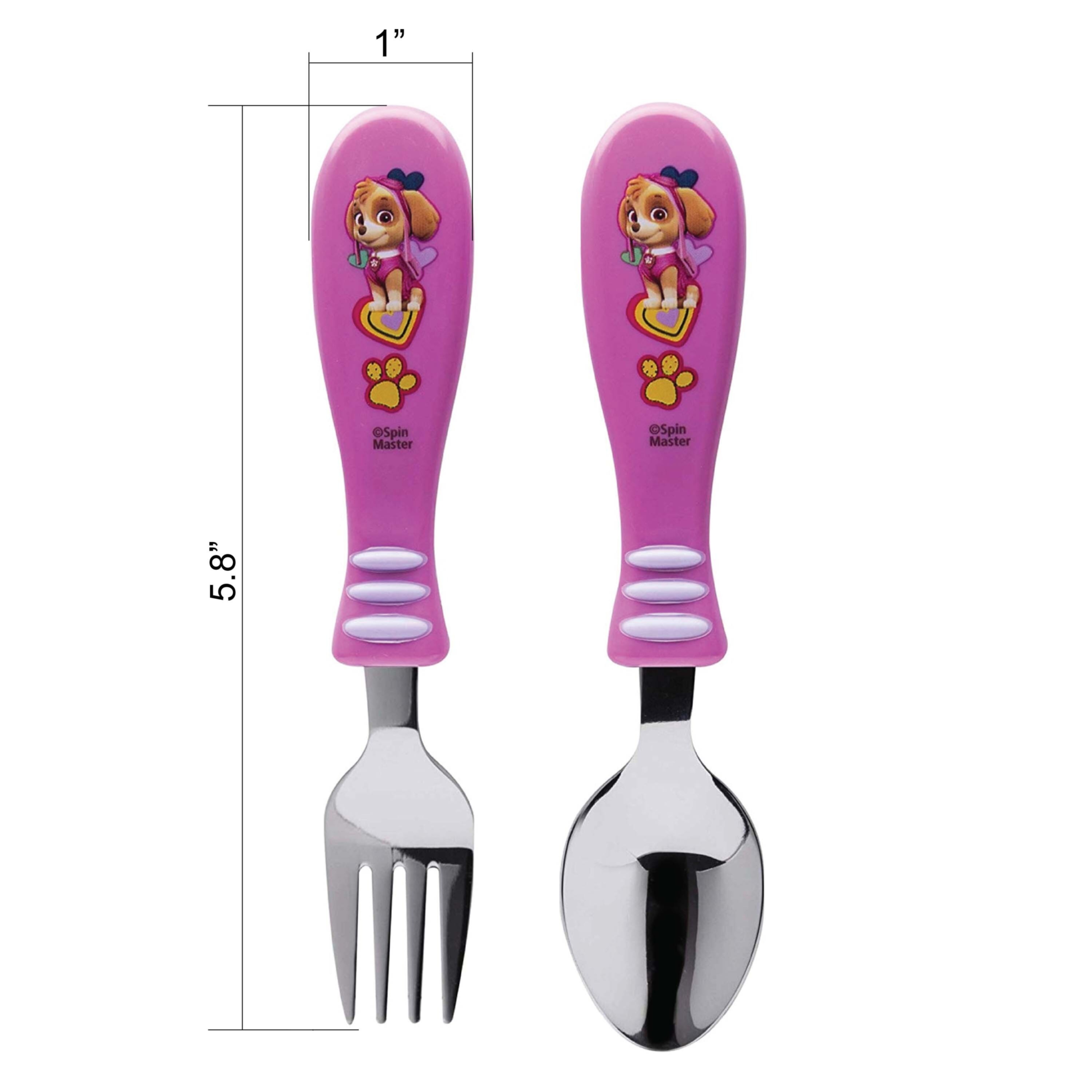 Kids Stainless Steel and Plastic Cutlery set Paw Patrol 