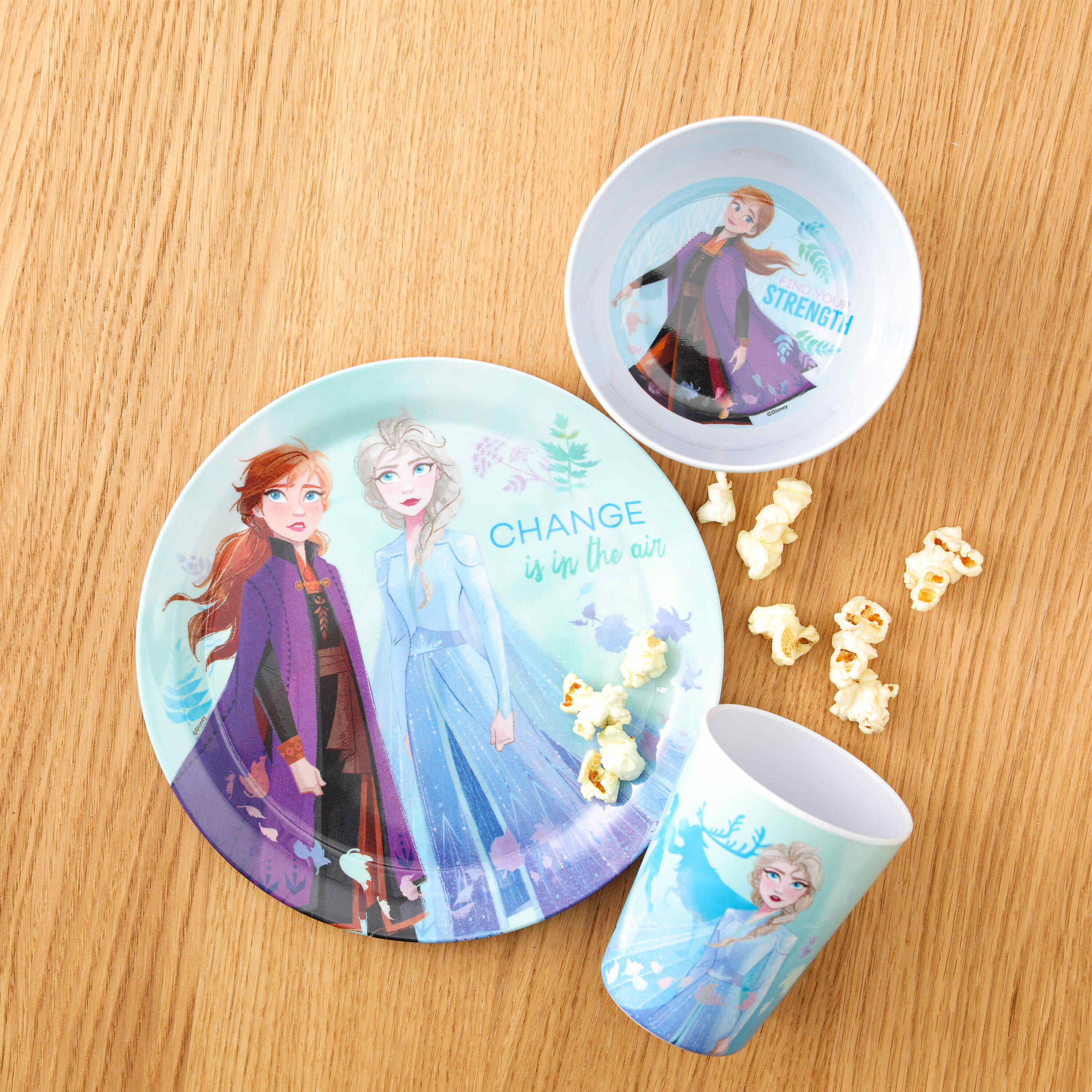 Disney Frozen Movie Film Children's 3 Piece Meal Set Plate Bowl Cup Licensed 