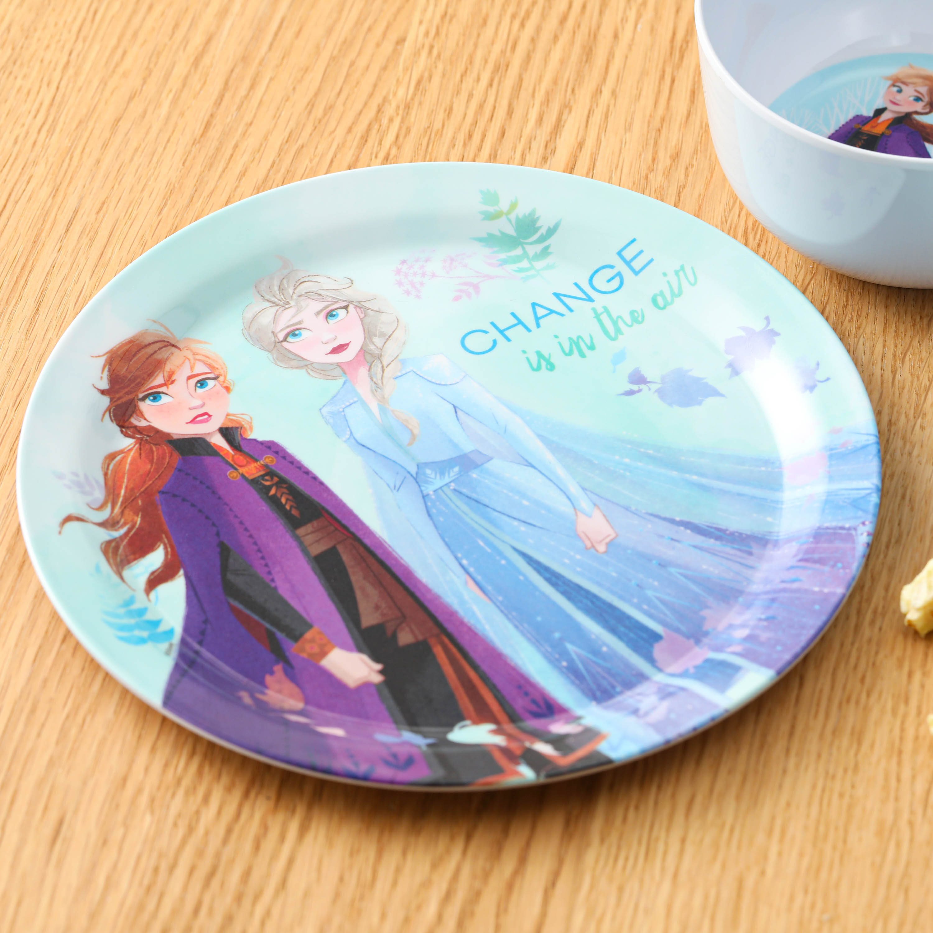 Designs Mealtime Set with Plate Break-resistant and BPA-free plastic Zak 3 Piece Set Bowl and Tumbler featuring Olaf & Sven from Frozen 