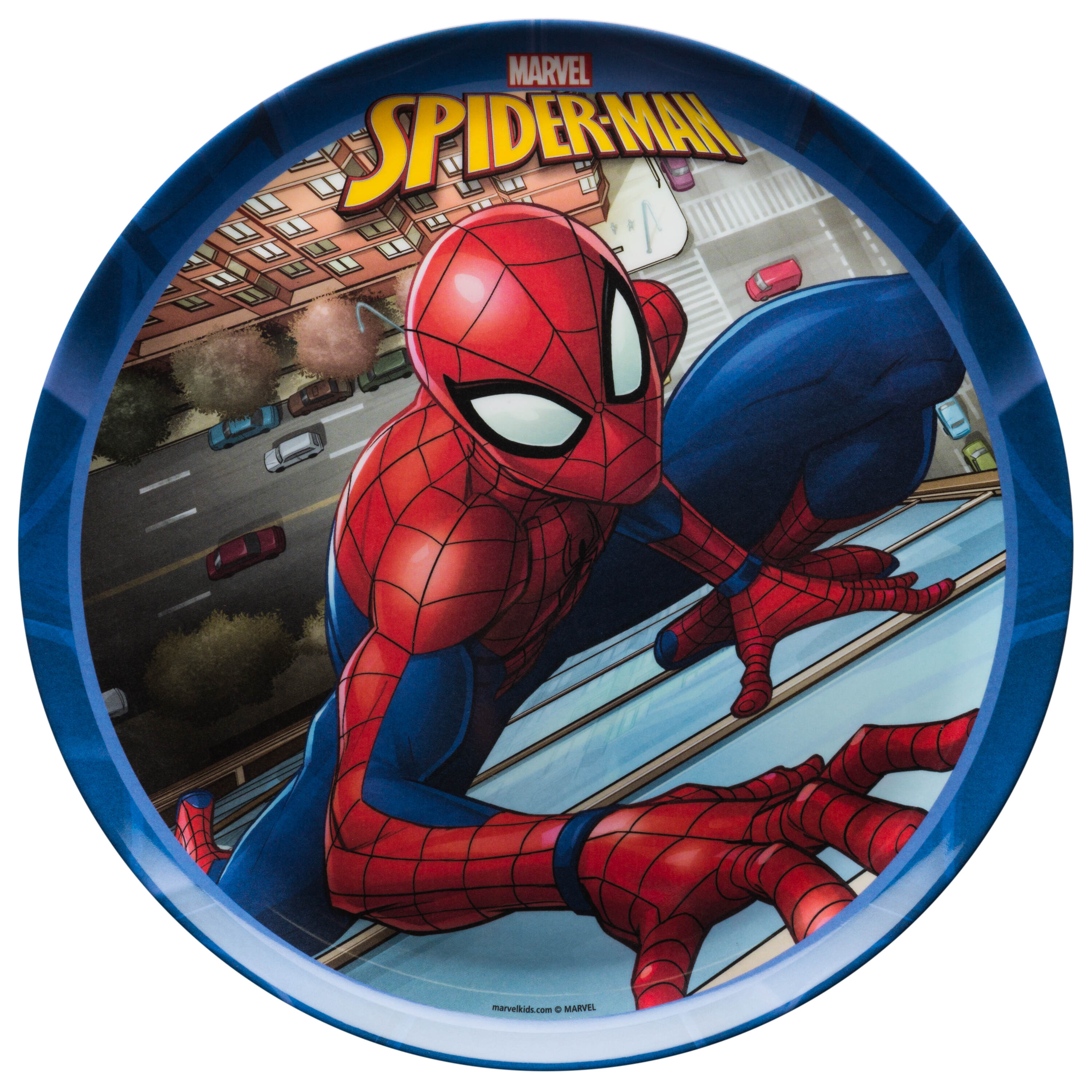 Spiderman Spidey and His Amazing Friends Dinnerware Drinkware 5pc Water Bottle and Utensil Tableware Zak Designs Marvel Spider-Man 5 Piece Set Includes Plate Bowl 