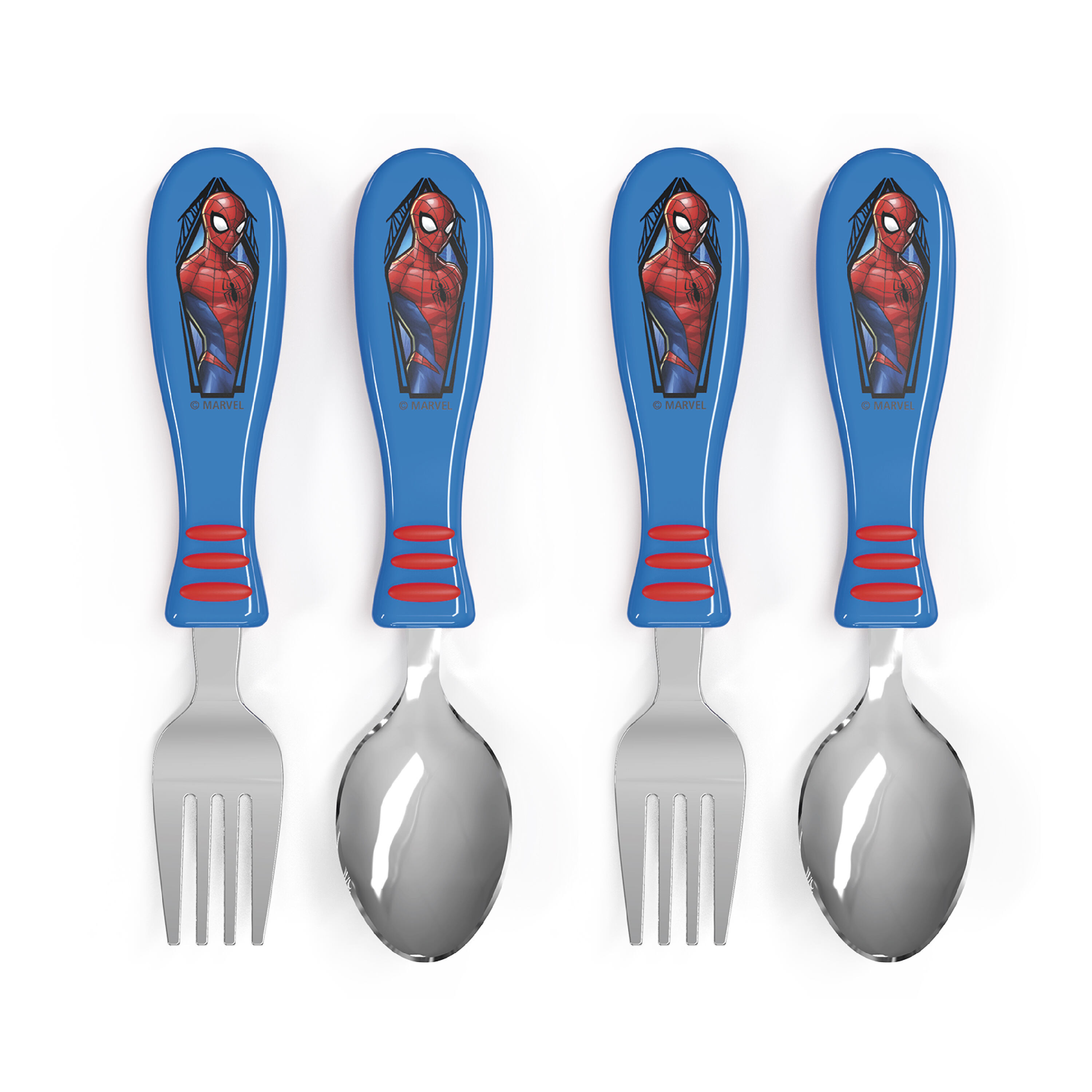 Marvel Spiderman  Spoon Fork Set for Kids Boys Cutlery Cute Design Utensils 