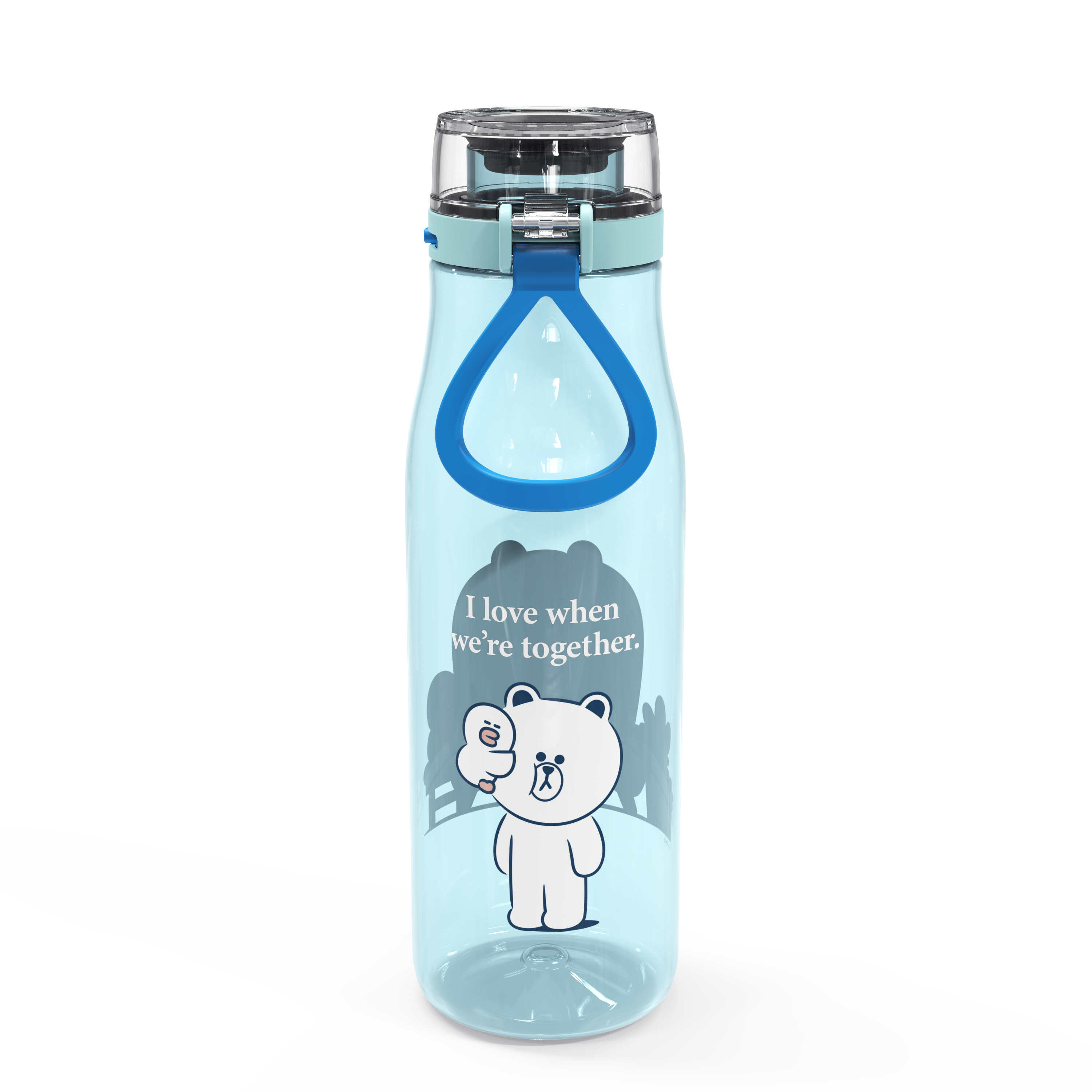 LINE APP FRIENDS Character BROWN Riverse Water Bottle 500mL with pouch 