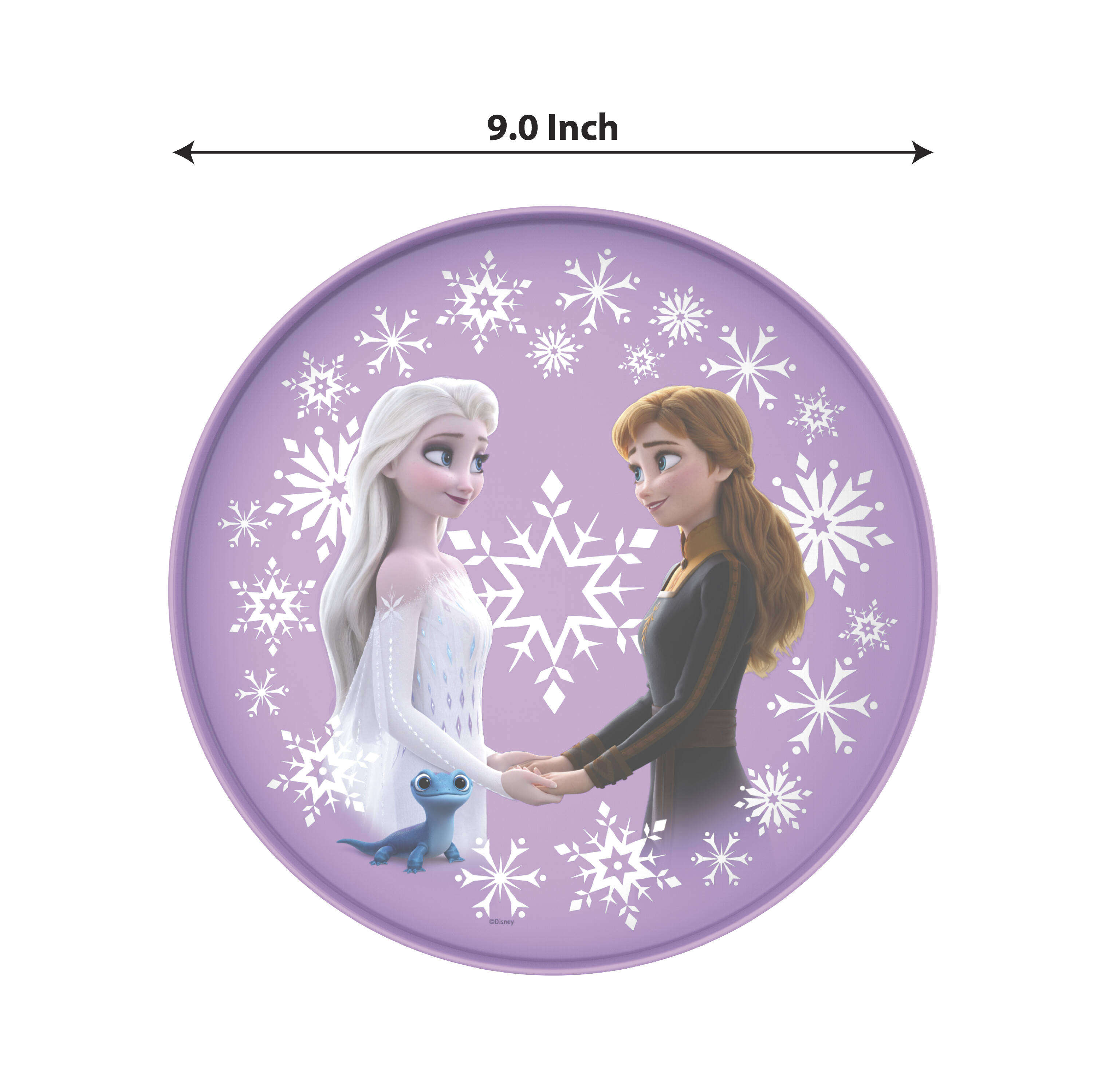 Picnic Plate or Everyday use 22 cm in Diameter Reusable Dinner Plate for Baby or Kids Ideal for Party Plates Disney Frozen 2 Plastic Plate for Kids 
