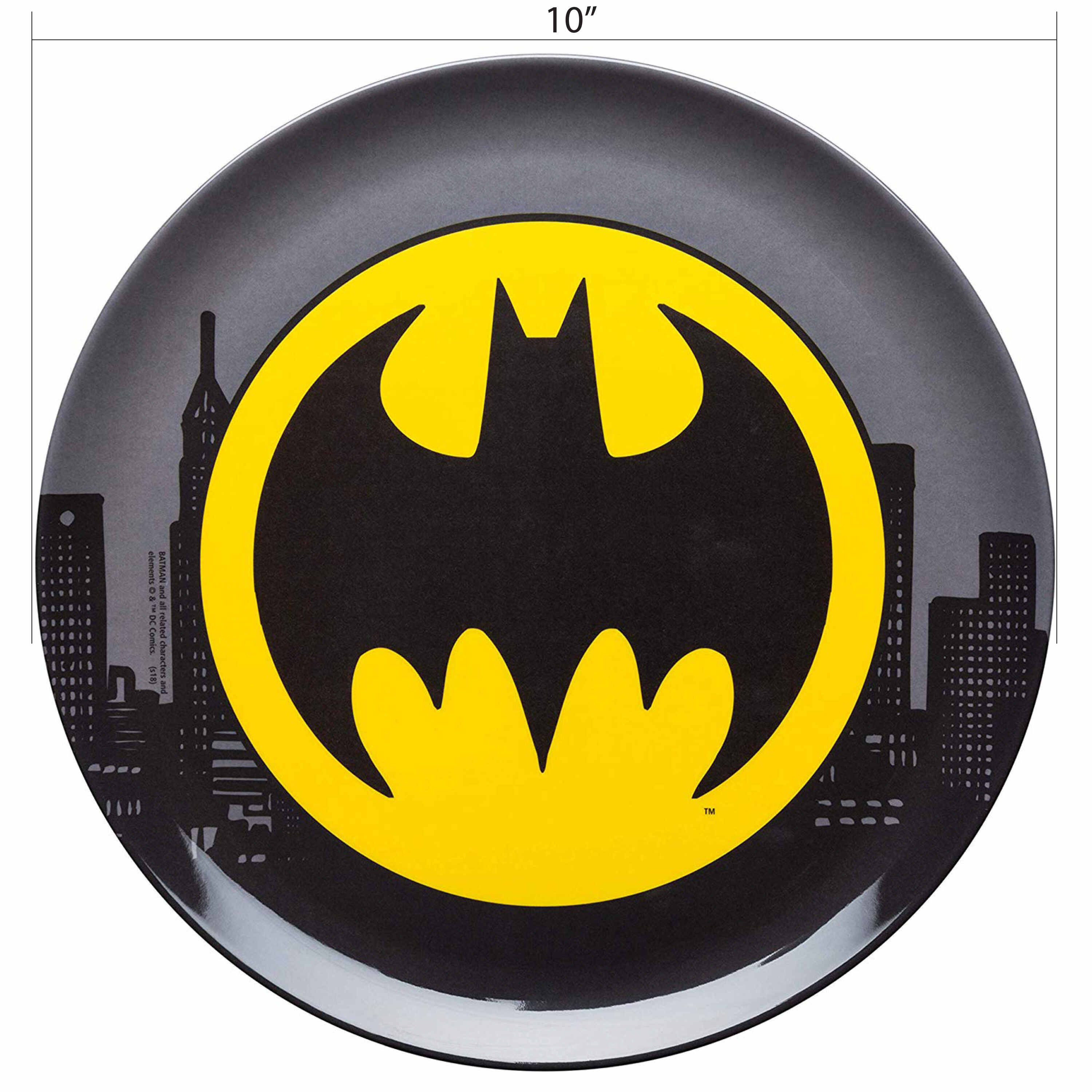 dc comics batman 2 piece melamine plate and bowl set B07JRCSTLL / zak!  designs