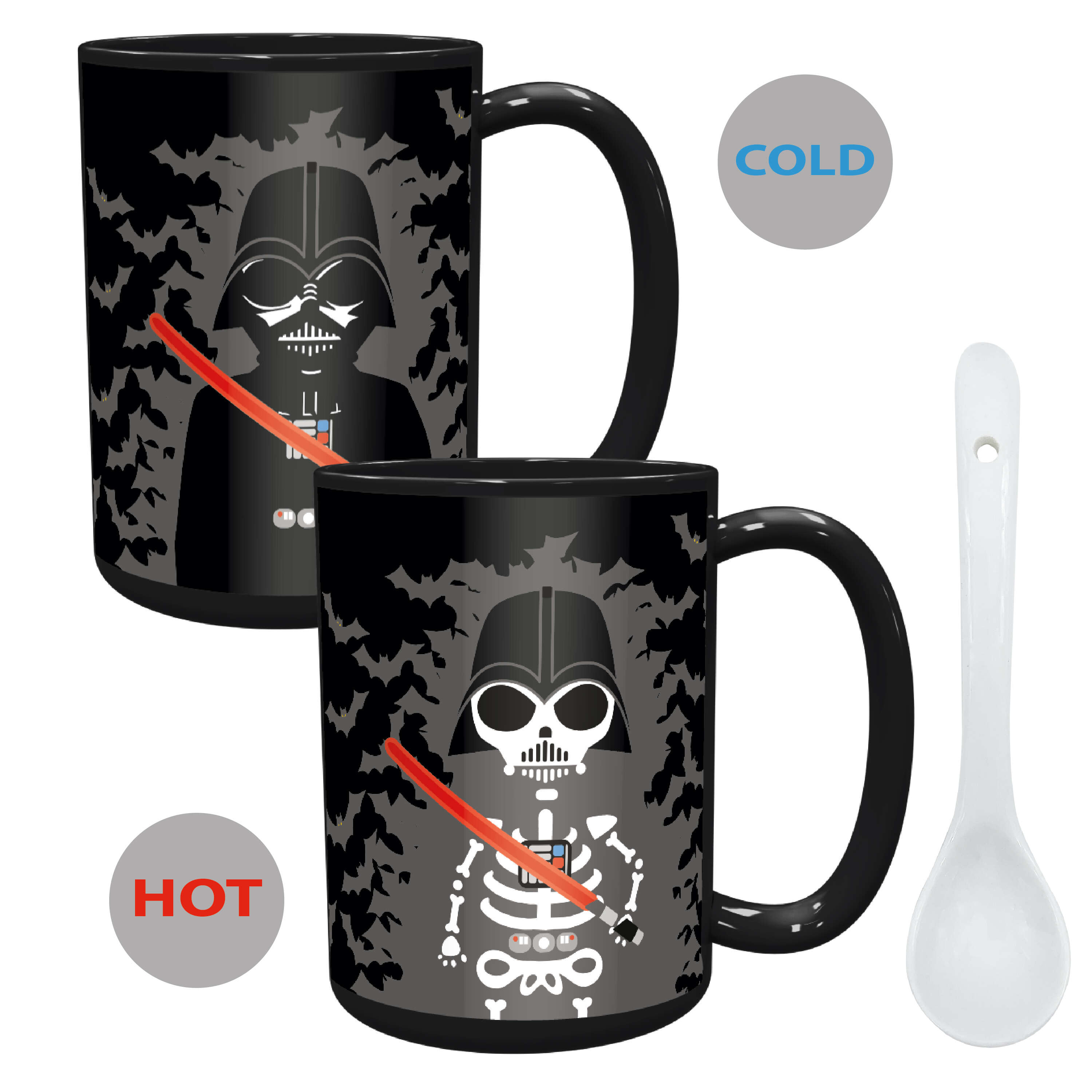 SET of 4 Star Wars Cups Stormtropper Darth Vader R2 D2 Boba Fett 15oz Drink Mug 