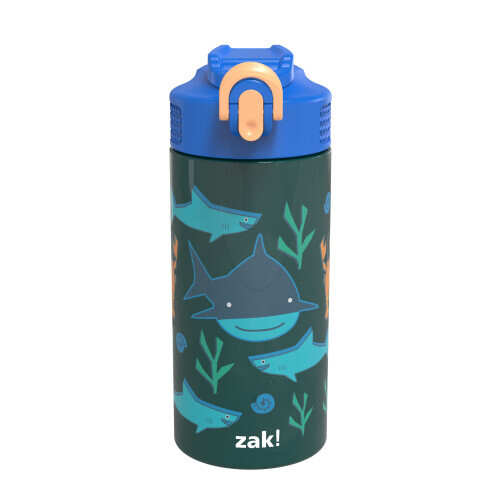 Zak Designs 0052-S861-AMZ HydraTrak Insulated Water Bottles 22oz Berry SS 