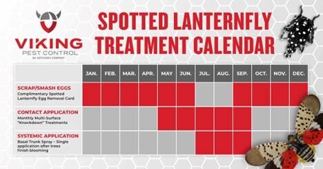 Spotted Lanternfly Treatment Calendar