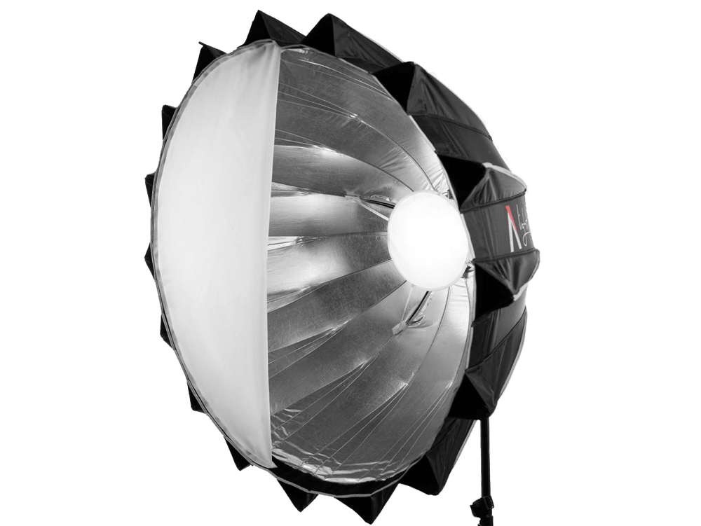 35x25.6 Inch Aputure Light Dome II Parabola Reflector Soft Box Softbox with Diffuser Grid for LS C120D C300D II Bowens Mount LED Flash Photography Lighting 