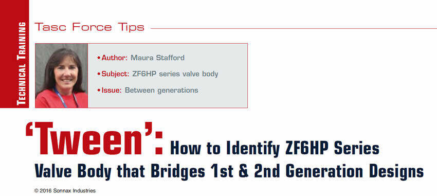 ZF 6HP Valve Body Identification