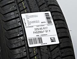 Label on a tire