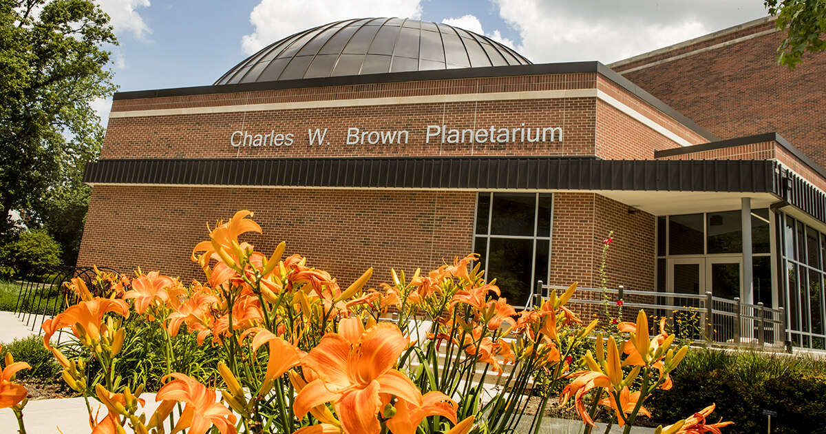 exterior of Charles W. Brown Planetarium