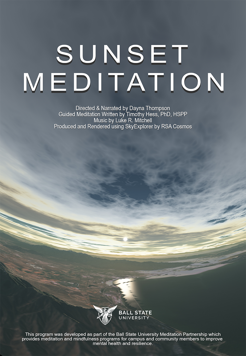 Sunset Meditation Poster