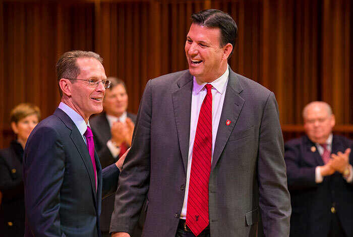President Mearns with Rick Hall