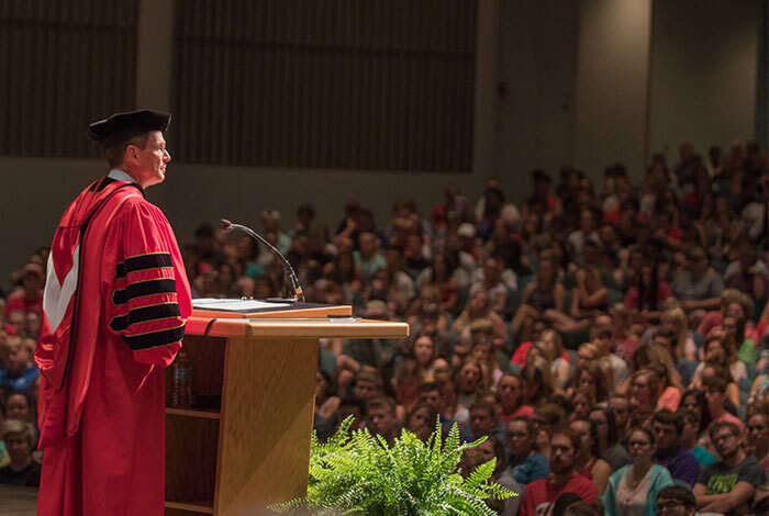 President Mearns Freshman Convocation