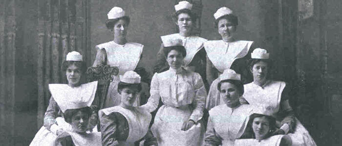 Historical photo of UTMB nurses