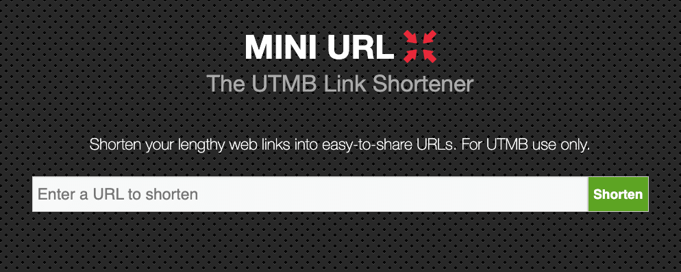 Mini URL site screenshot