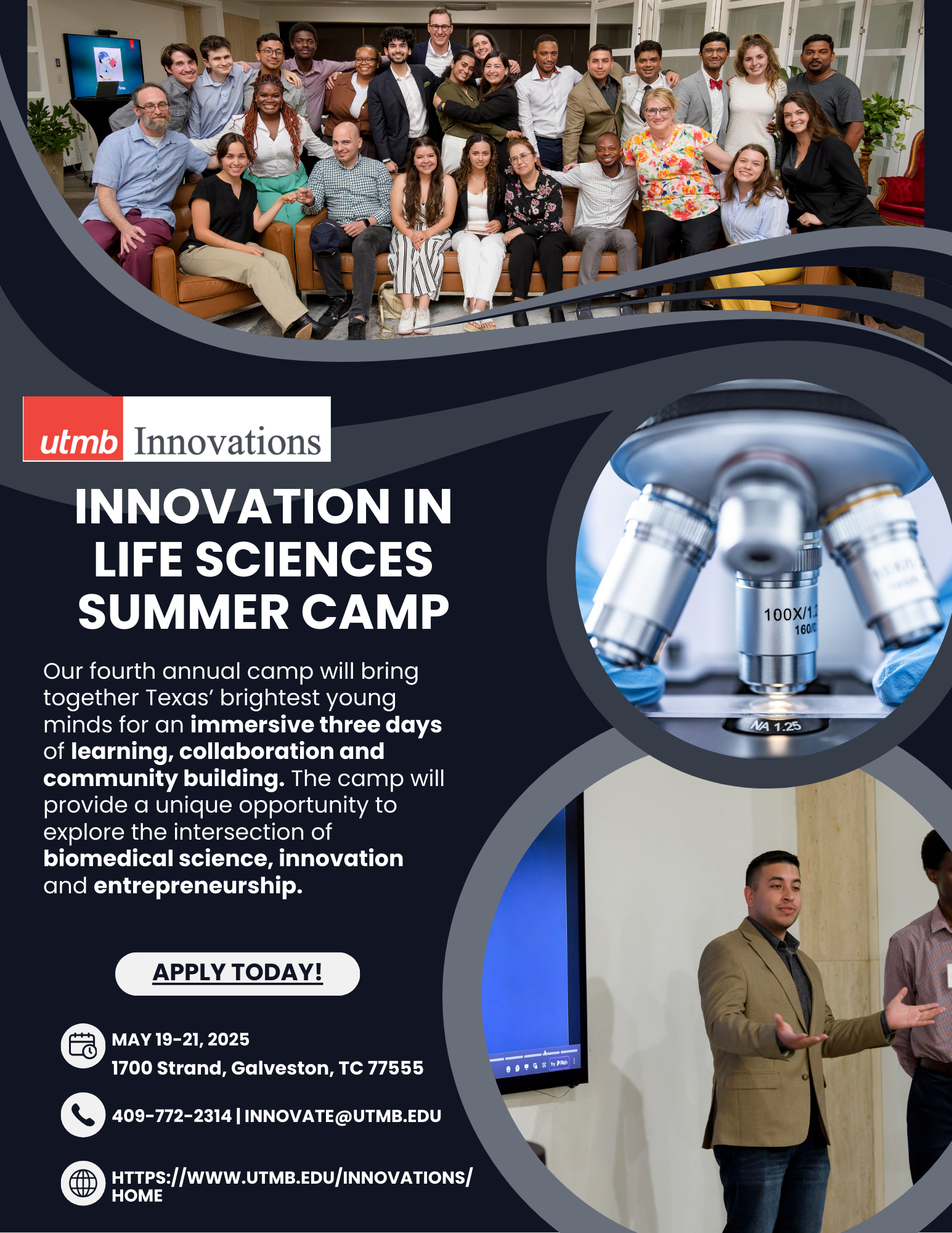Apply Now Innovation Life Sciences Summer Camp