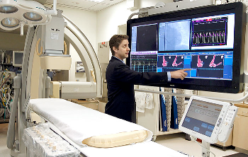 Dr. George Carayannopoulos, director of the UTMB's Heart Rhythm Center, explains how he and his staff use state-of-the-art technology to evaluate and treat patients at risk of sudden cardiac arrest.