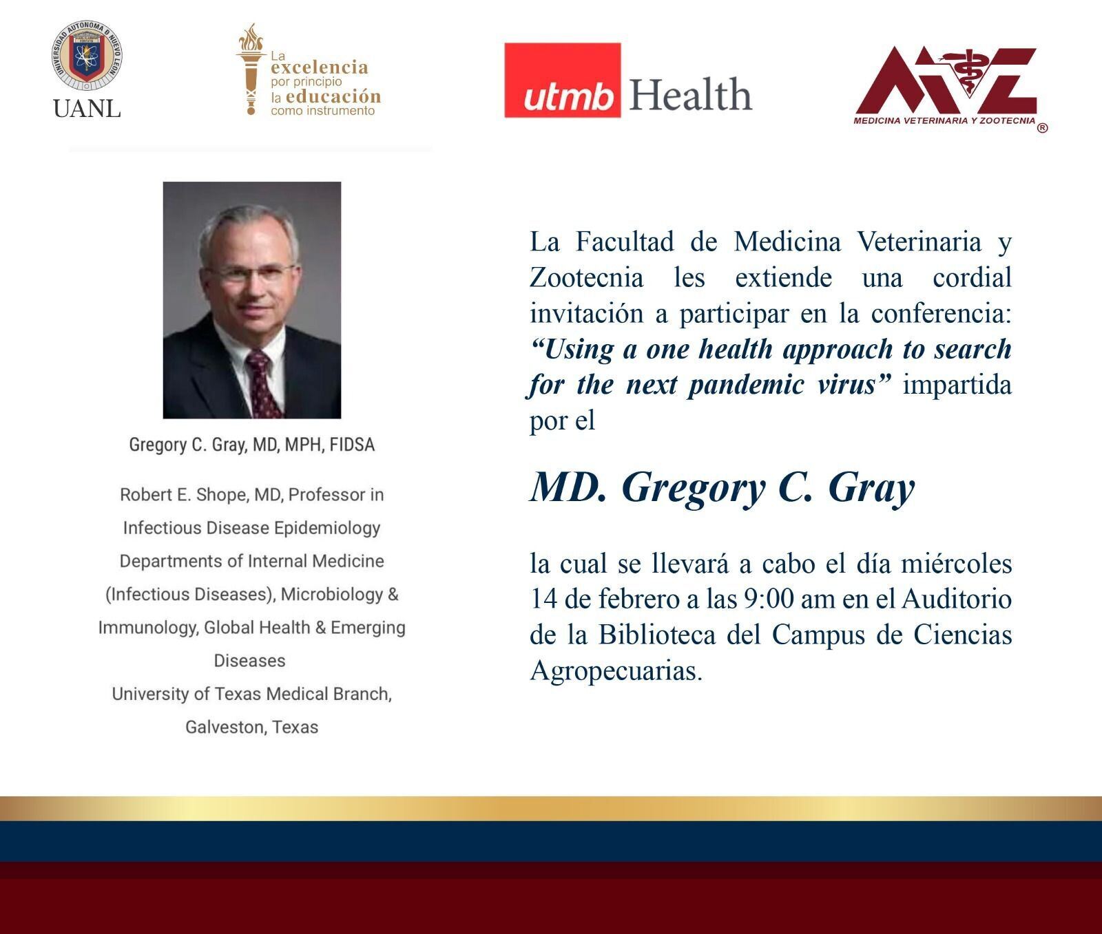 Image of powerpoint slide presenting information about Dr. Gregory Gray