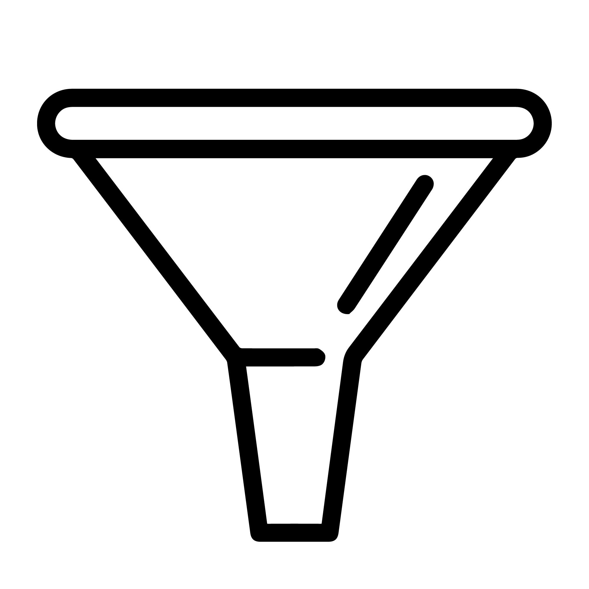 Image of funnel icon.