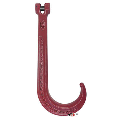 Durabilt 15 Grade 70 J Hook w/ Ring - 5400 lbs WLL - #HKTOW-J15-EL