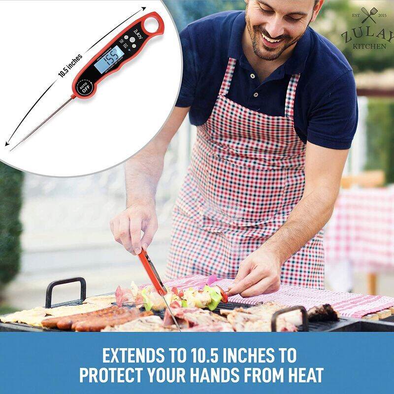 Waterproof Digital Meat Thermometer with Backlight, Calibration & Internal  Magnetic Mount