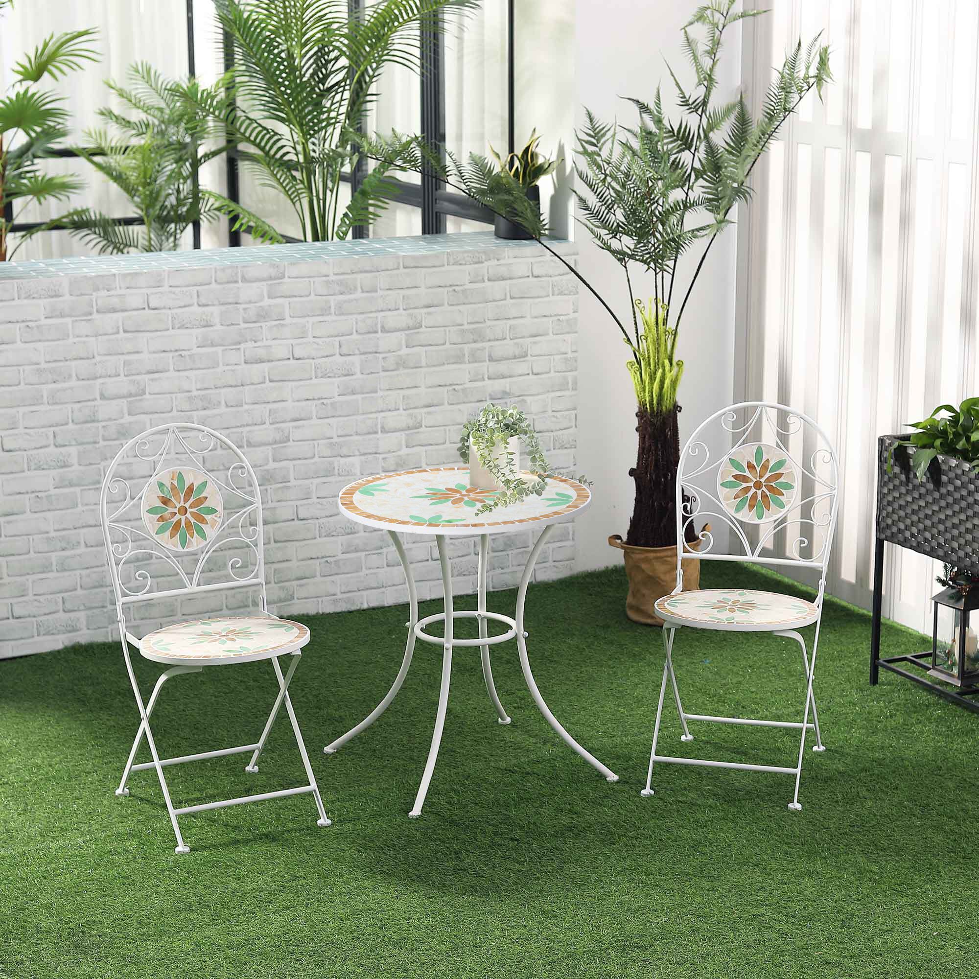 Outdoor mosaic new arrivals stone bistro table