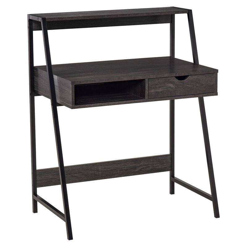 Computer Desk for Small Spaces, Grey