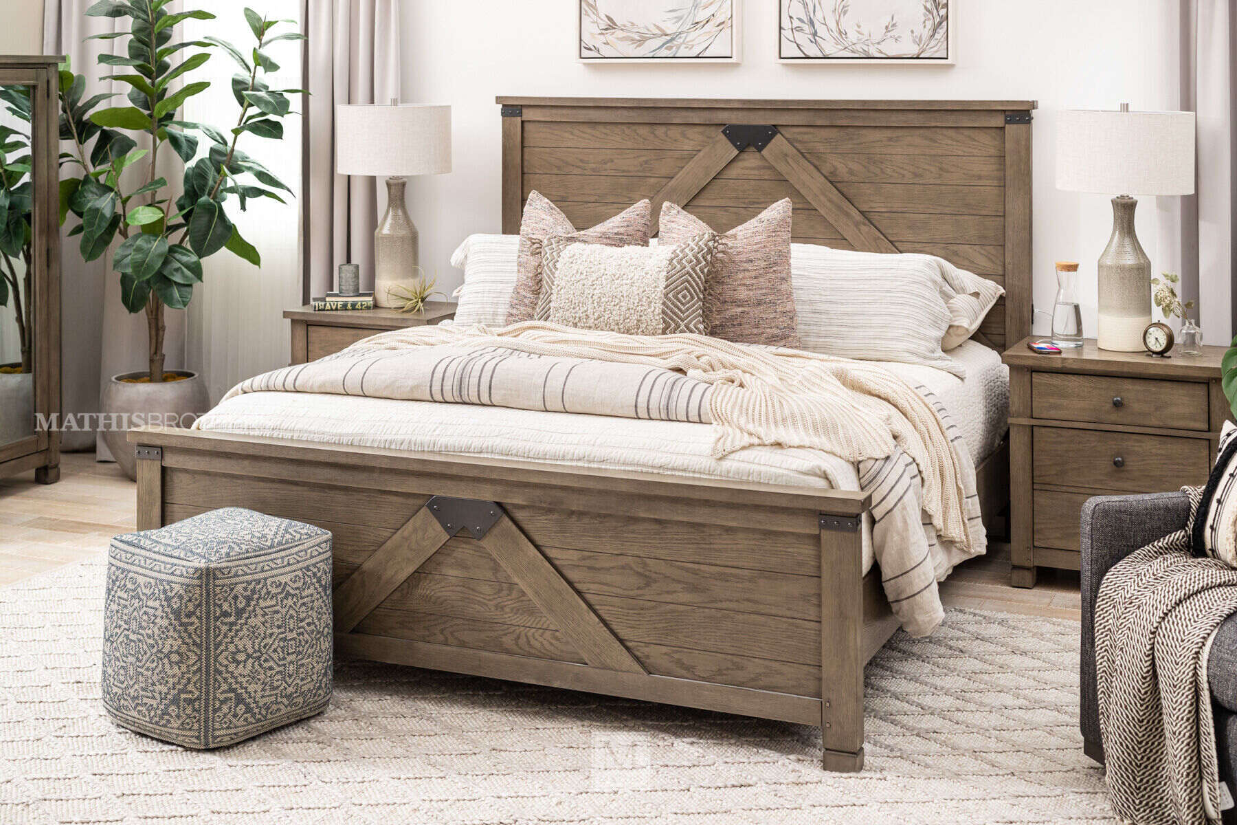 Tucker Brown California King Bed Set Mathis Home
