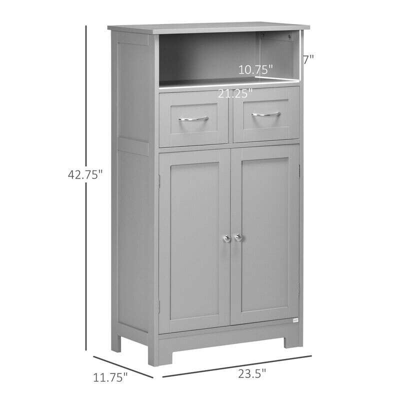Halifax North America Bathroom Storage Cabinet Freestanding Bathroom Storage Organizer with Drawer | Mathis Home