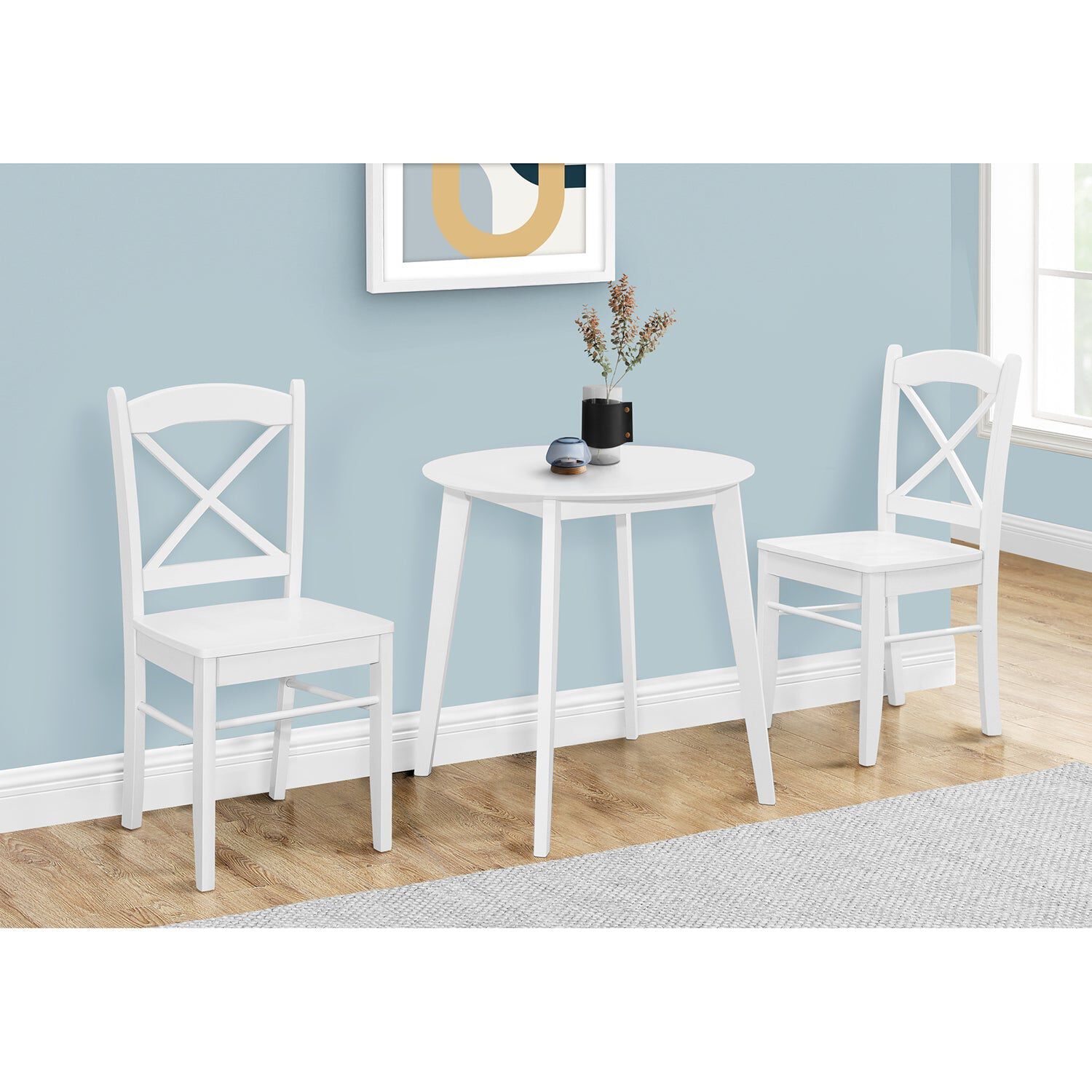Monarch white top dining table