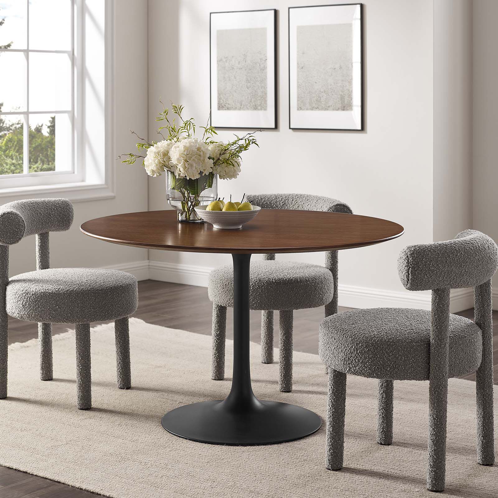 Mathis brothers round on sale dining table