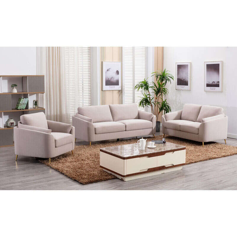 Contemporary 1pc Sofa Beige Color With