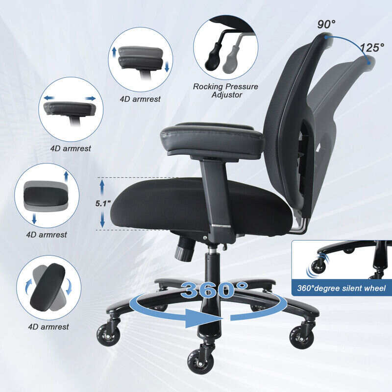 PC Gaming Chair Ergonomic Office Chair Desk Chair Executive Task Computer Chair  Back Support Modern Executive Adjustable Arms Rolling Swivel Chair,Office  Chair