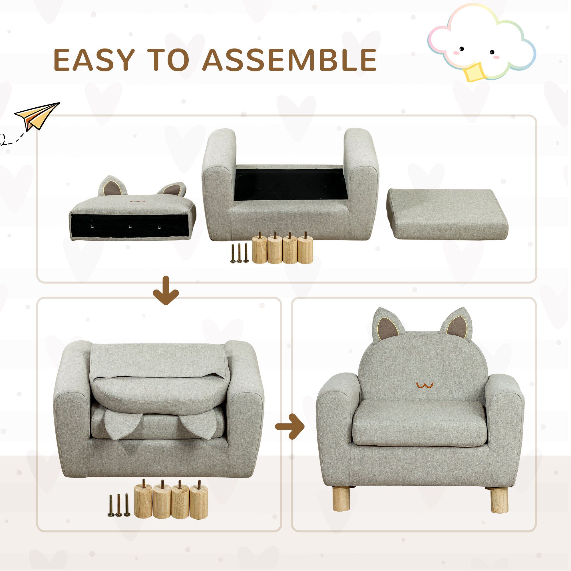 Preschool couch top