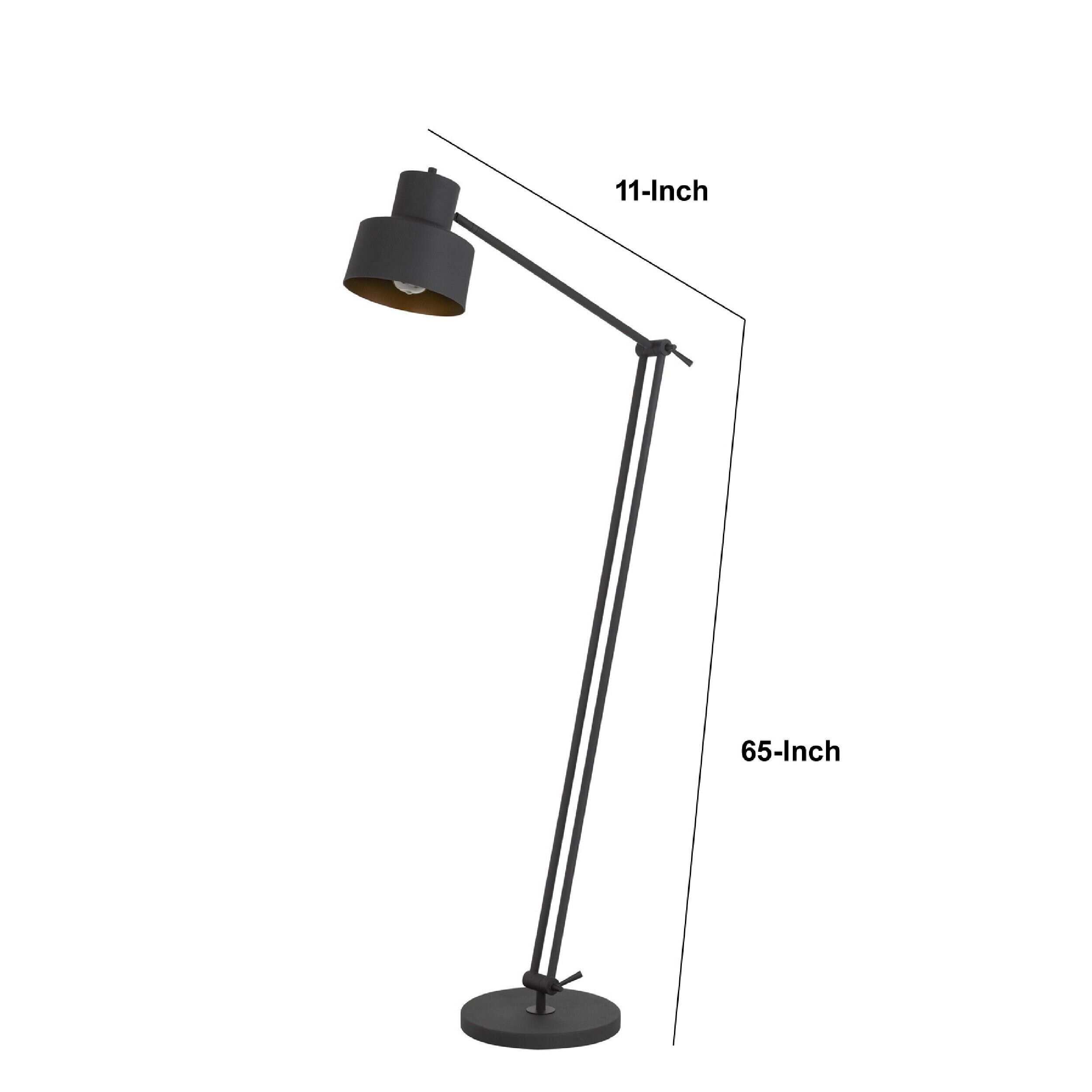 Industrial metal hotsell floor lamp