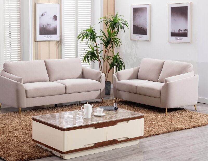 Contemporary 1pc Sofa Beige Color With