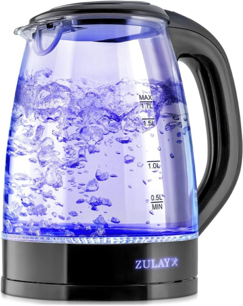 Electric Glass Kettle Water Boiler with Auto Shut-Off and Boil-Dry
