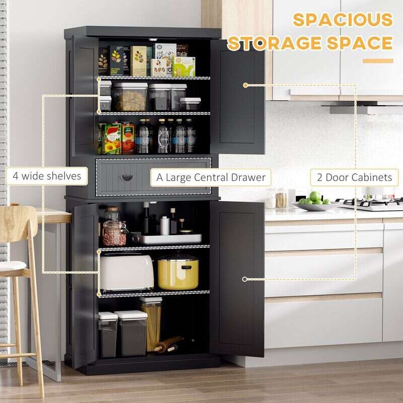 Kitchen Cabinet Pantry Organizer with Adjustable Shelves